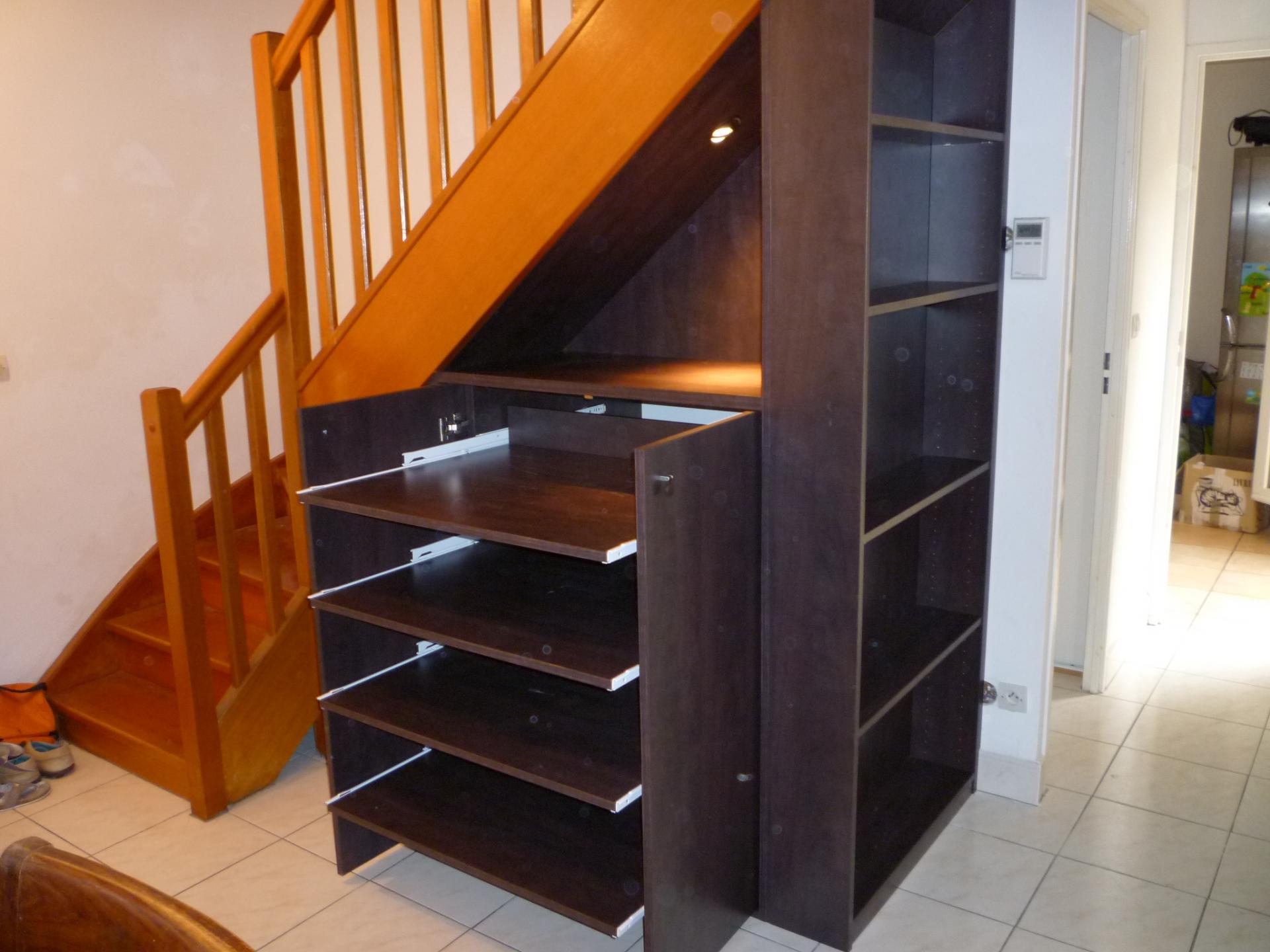 meuble sous escalier